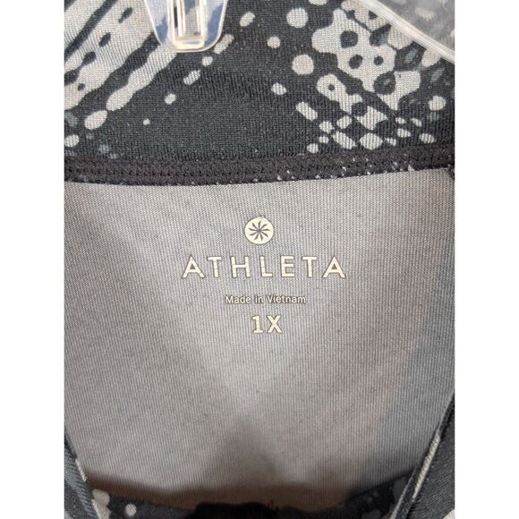 Athleta Half Zip Pullover Gym Jacket Black/Gray Women's Size 1X/XL - Picture 6 of 13